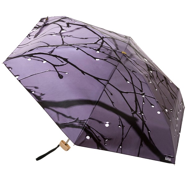Плоский мини зонтик с принтом ветвей RainLab 223MF