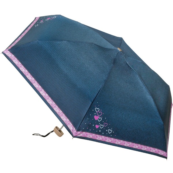 Плоский мини зонтик с джинсой RainLab Pat-033