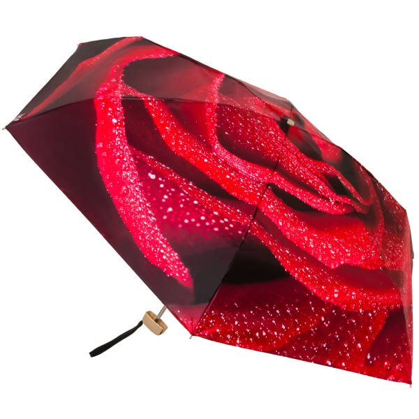 Плоский мини зонтик с розами RainLab 058MF