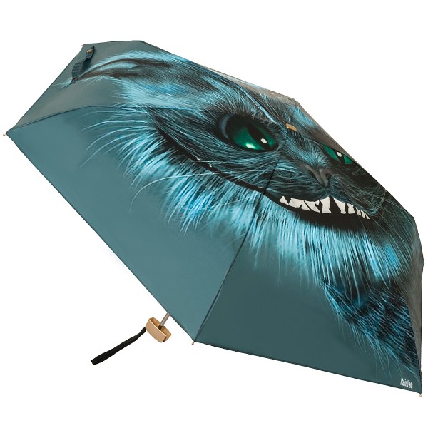 Плоский мини зонтик с принтом с улыбающегося кота RainLab 137MF